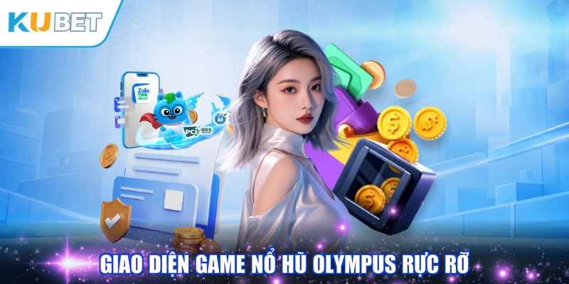Giao diện game Nổ Hũ Olympus rực rỡ